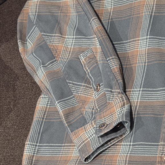2 Howler Brothers Plaid Shirts - Blue and Orange - Picture 9 of 16